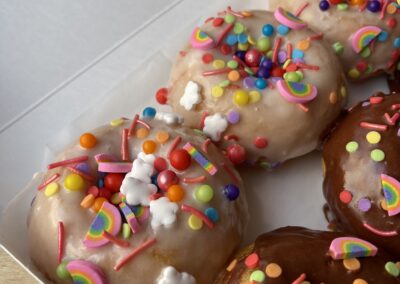 rainbow doughnuts